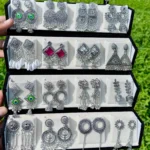 16 PC OXIDISED JHUMKA + BLUE BOX (Copy)