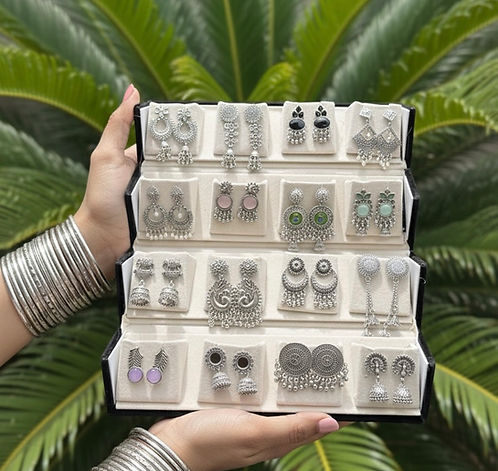 jhumka 1802 Premium Wedding Collection Jhumka Set – 16 Designer Pairs - Image 1