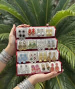 Luxury 16 Pair Designer Earrings Combo Set - Image 3