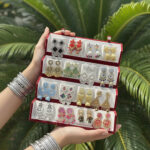 Luxury 16 Pair Designer Earrings Combo Set