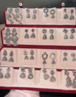 Luxury Oxidised Jhumka Earrings Combo Set 💎✨ - Image 2