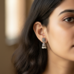 16 PC OXIDISED JHUMKA + BLUE BOX - Image 6