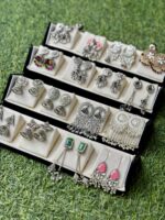 ✨ Exclusive Oxidised Jhumka Collection – 20 Pairs Designer Combo 💖 - Image 2