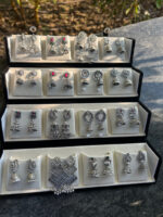 Premium Ethnic Jewellery Collection – 16 Pairs Designer Earrings Set - Image 2