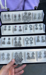 Premium Ethnic Jewellery Collection – 16 Pairs Designer Earrings Set