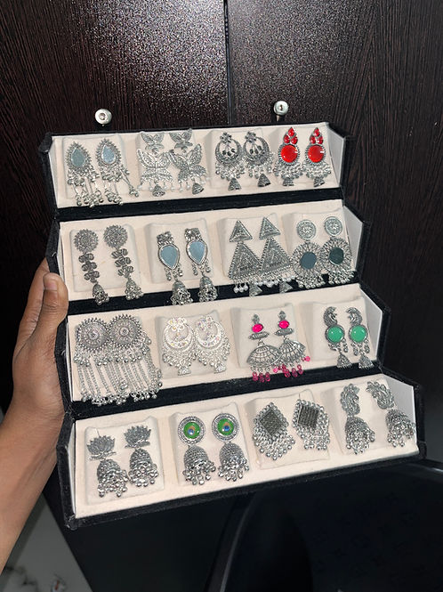 jhumka 97 Premium Fashion Earrings Combo – 16 Pairs Designer Collection - Image 1